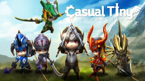 Casual Tiny Character - Dragon Knight Pack