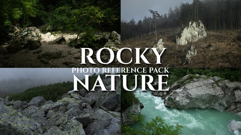 Rocky Nature in all seasons- Photo Reference Pack- 325 JPEGs