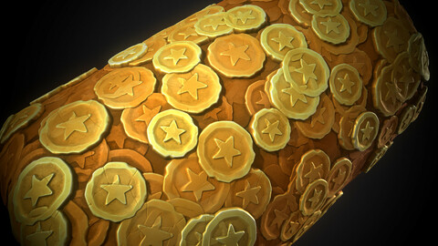 Stylized Coin Material