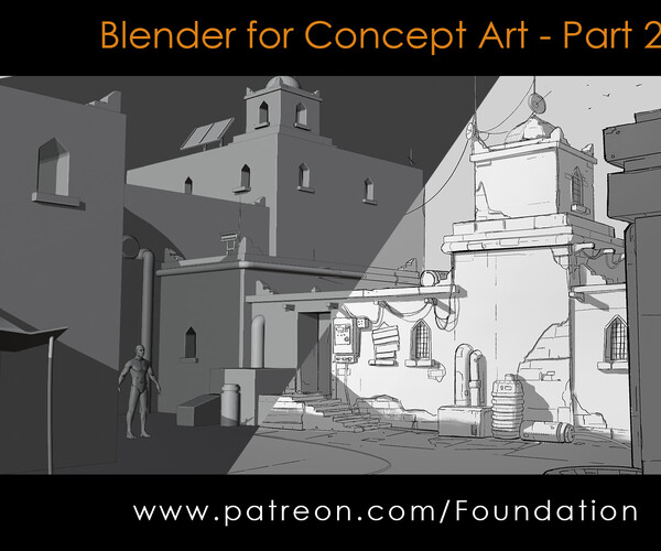 ArtStation Foundation Art Group Blender for Concept Art Part 2 with
