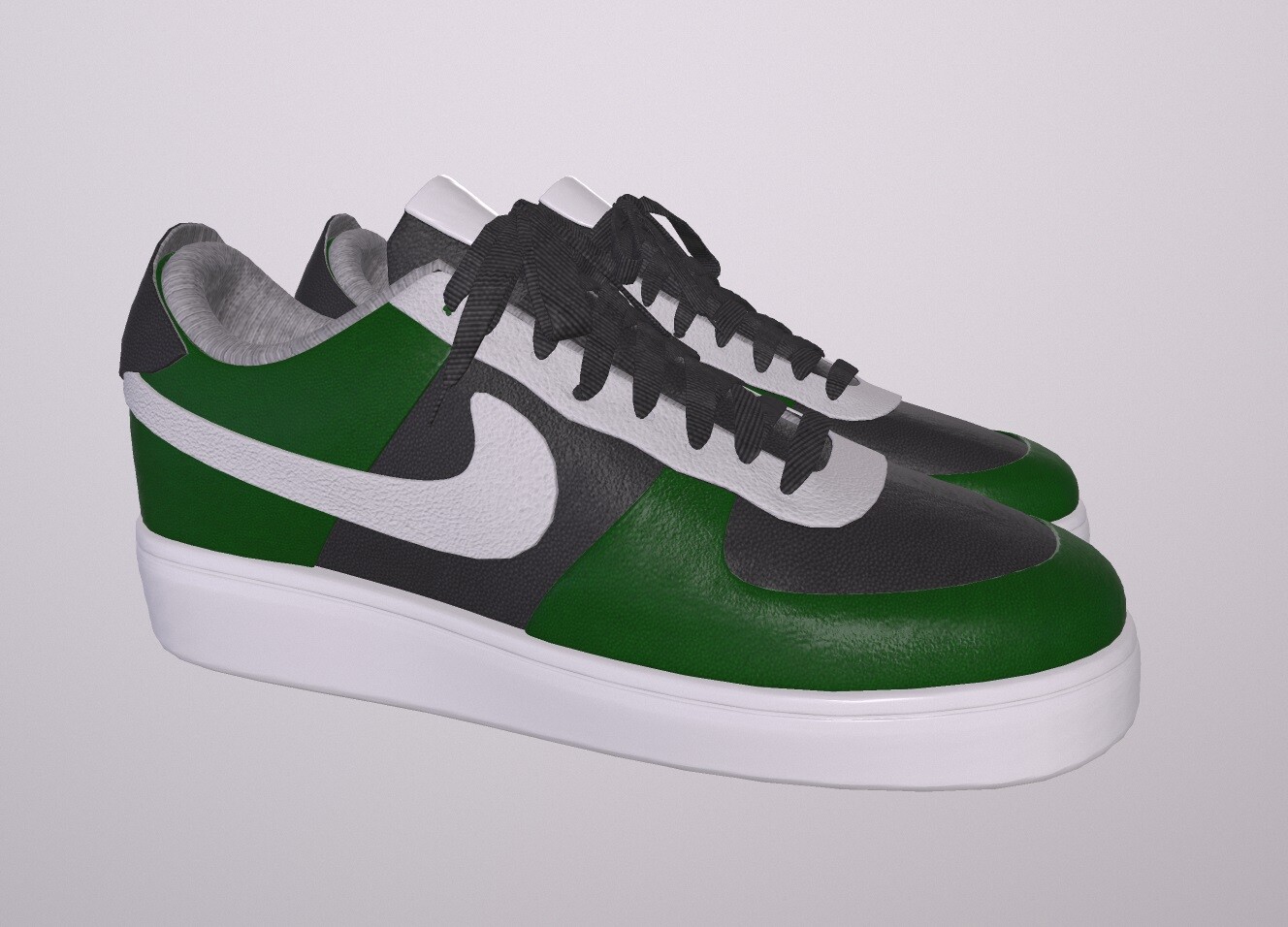 ArtStation - NIKE AIR FORCE 1 SHOES low-poly PBR