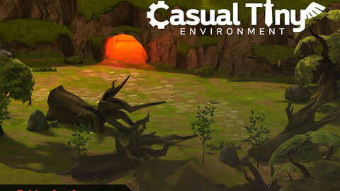 Casual Tiny Environment - Fog Forest Set