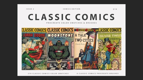 The Classic Comics Procreate Brushes