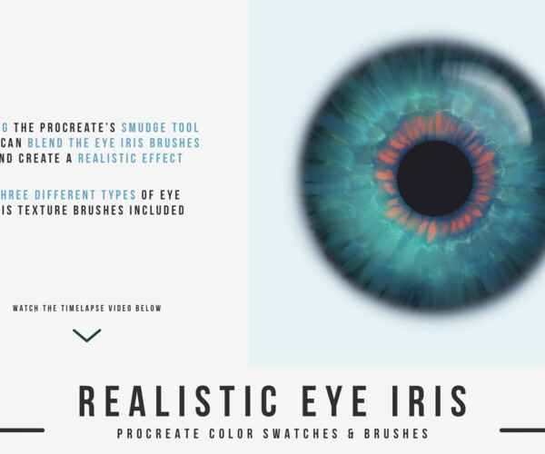 ArtStation Realistic Eye Iris Procreate Brushes Brushes