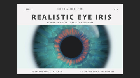Realistic Eye Iris Procreate Brushes