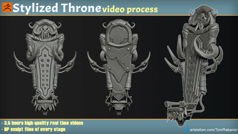 Stylized Throne Video Process