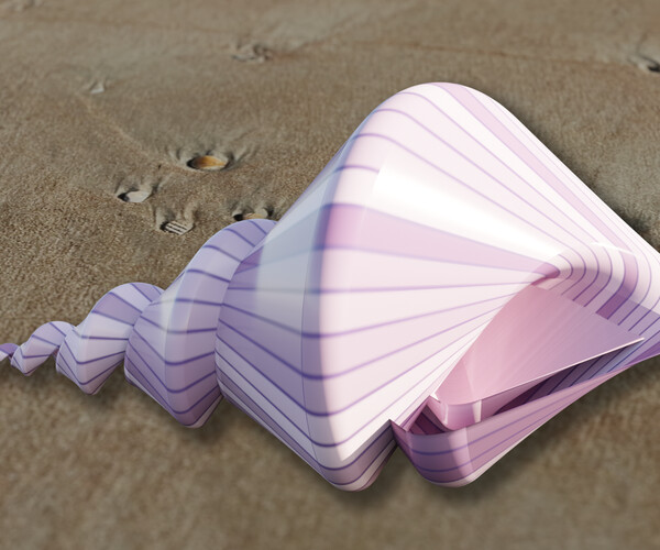 ArtStation Sea Shell (Seashell) Generator for Blender Geometry Nodes Resources