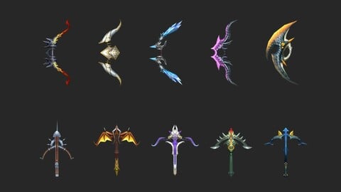 Fantasy Bow And Crossbow Collection