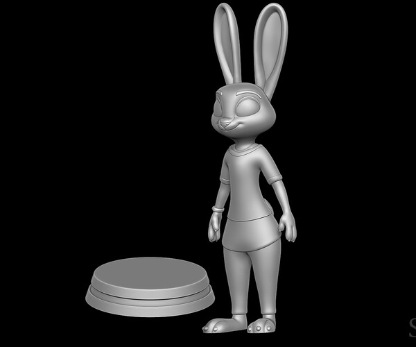 ArtStation - Judy Hopps Casual Outfit - Zootopia 3D print model | Resources