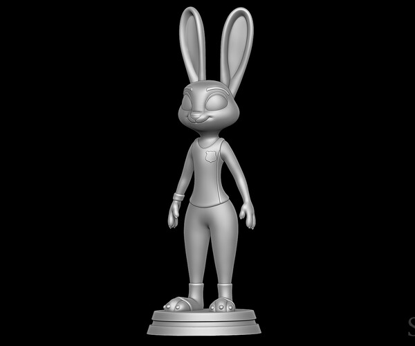 ArtStation - Judy Hopps ZPD Training outfit - Zootopia 3D print model ...