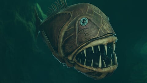 ArtStation - Fish Monster - Gloth | Game Assets