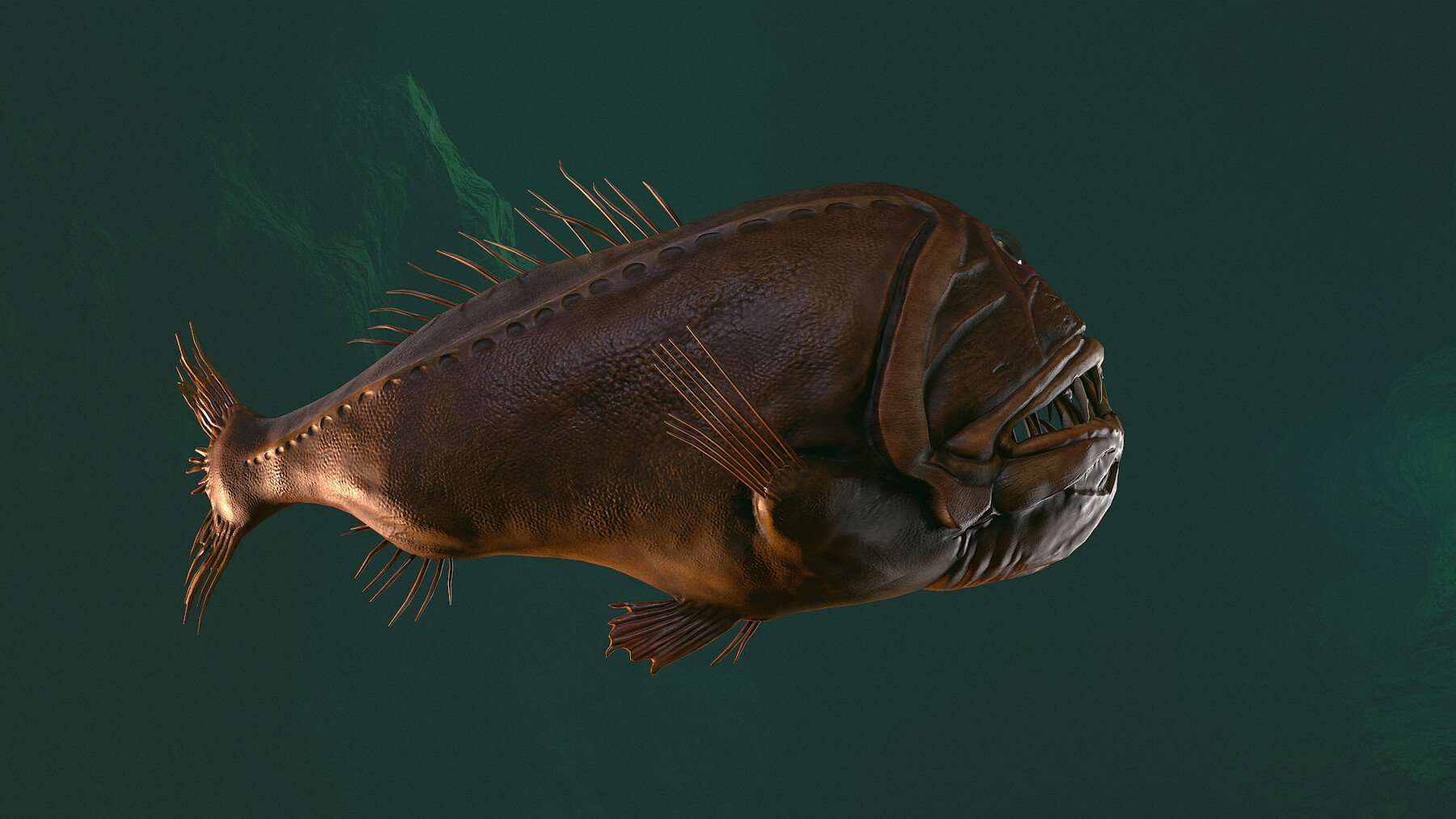 ArtStation - Fish Monster - Sabertooth | Game Assets