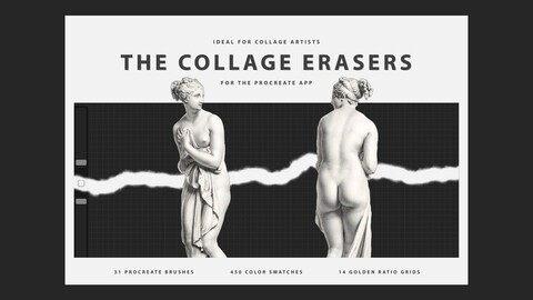 The Collage Erasers Procreate Kit (Ideal for Collage Creators)