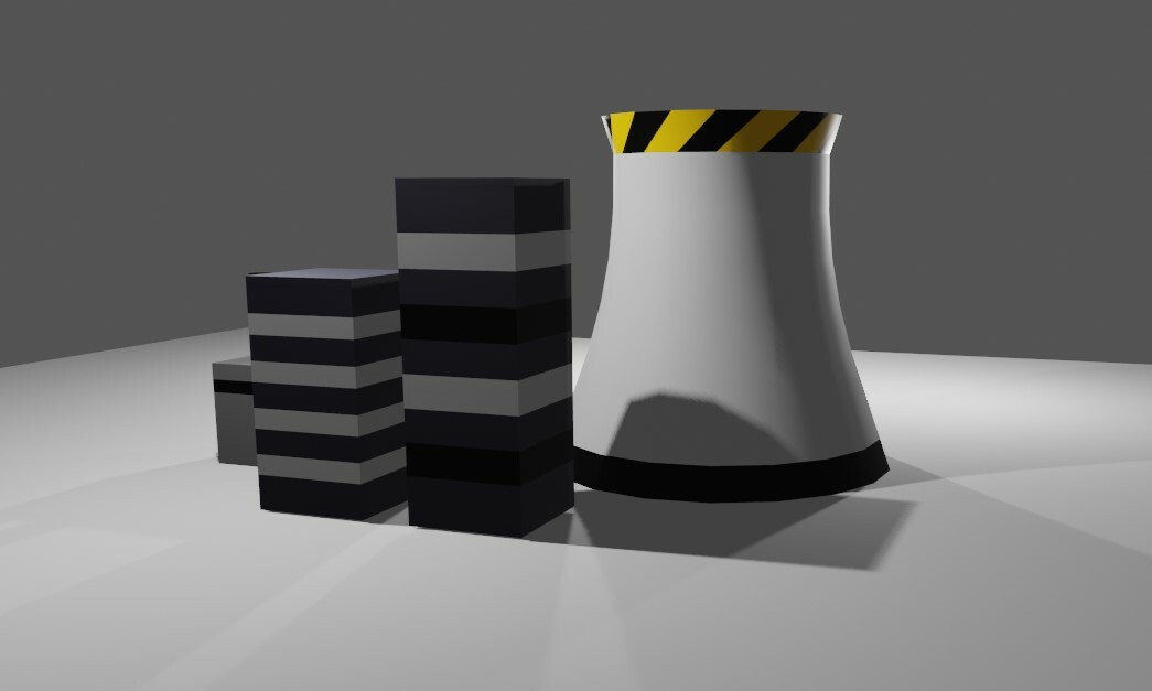 ArtStation - Nuclear Factory - Power plant in Cartoon Style - Usina Low ...