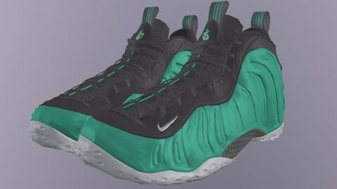 NIKE AIR FOAMPOSITE SHOES low-poly