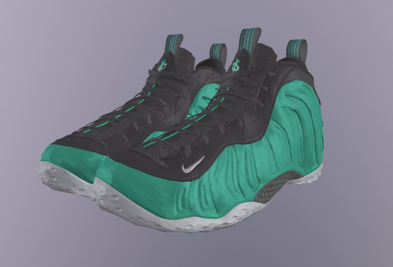 ArtStation - NIKE AIR UPTEMPO x SUPREME SHOES low-poly PBR