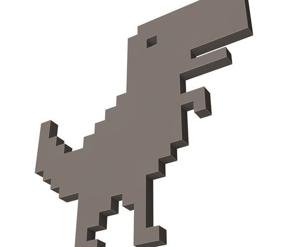 Minecraft Pixel Art] Google Chrome's Dino by nikkheeeeey on DeviantArt