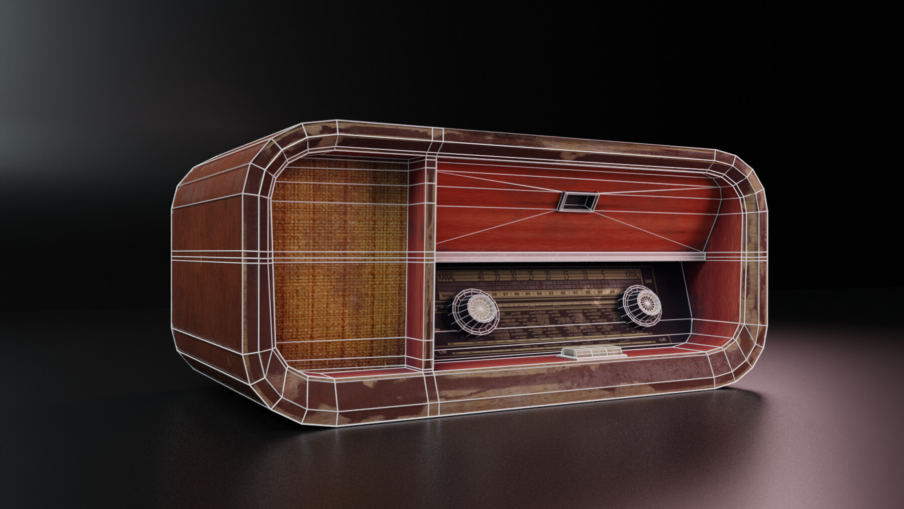 Artstation 3d Model Vintage Radio Game Assets