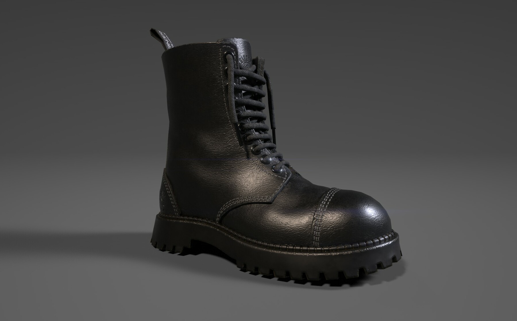 ArtStation Grinders Boots Stag LOW Game Assets