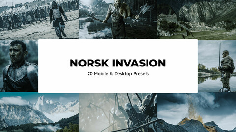 20 Norsk Invasion LUTs & Lightroom Presets
