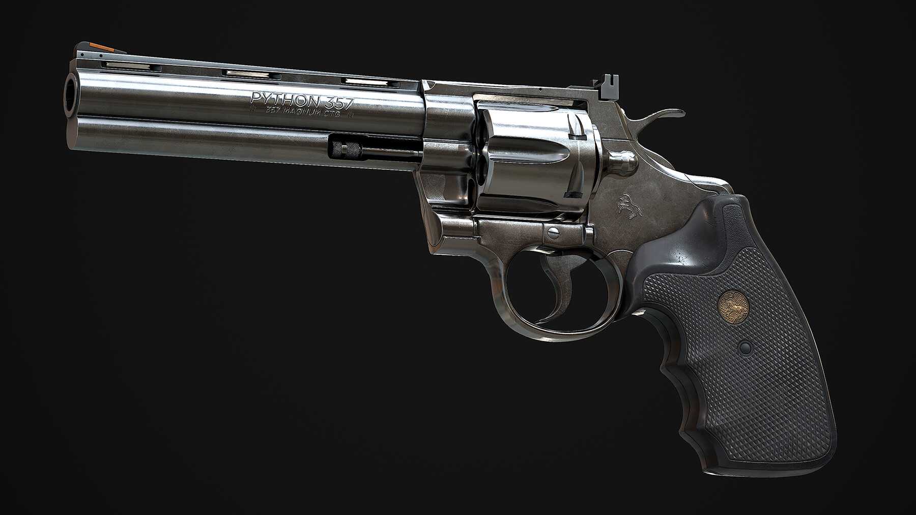 ArtStation - Colt Python | 3D Model | Game Ready | PBR | Game Assets