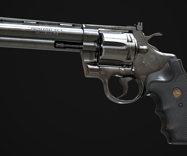 ArtStation - Colt Python | 3D Model | Game Ready | PBR | Game Assets