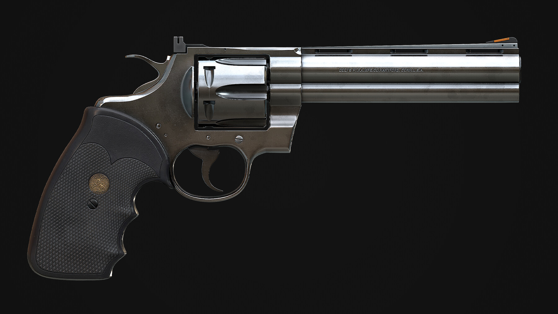 ArtStation - Colt Python | 3D Model | Game Ready | PBR | Game Assets