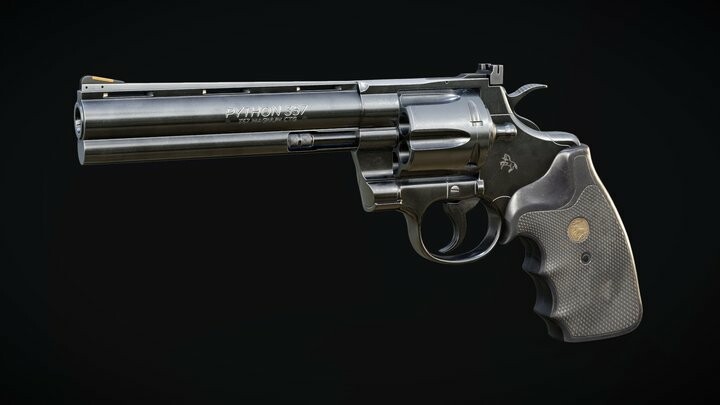 ArtStation - Colt Python | 3D Model | Game Ready | PBR | Game Assets