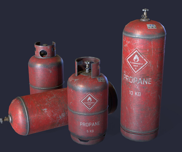 ArtStation - Gas cylinders | Game Assets