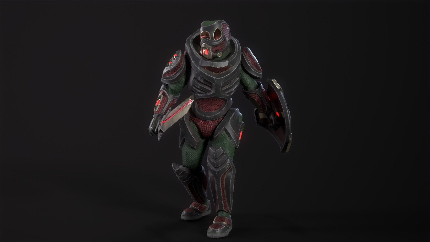 ArtStation - Cyber Soldier - Game Ready Low-poly 3D model | Resources