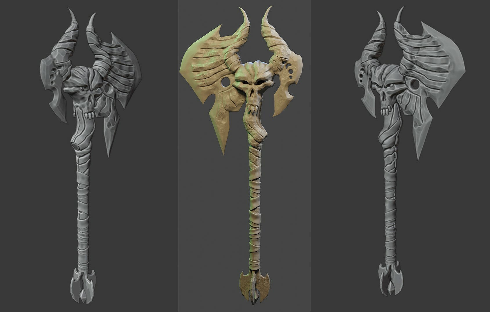 ArtStation Magic axe Game Assets