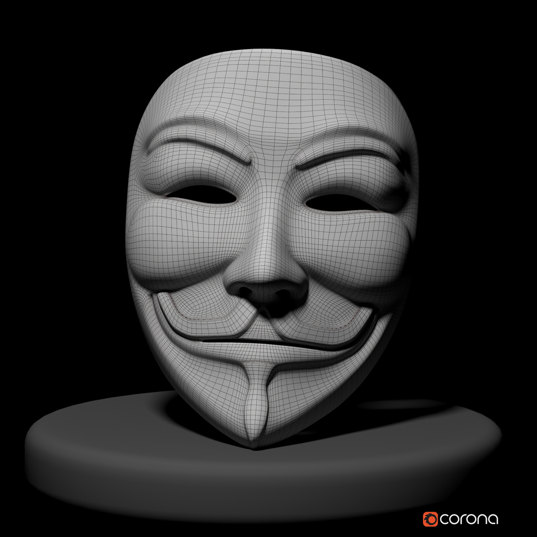 ArtStation - Guy Fawkes Mask 3d model | Game Assets