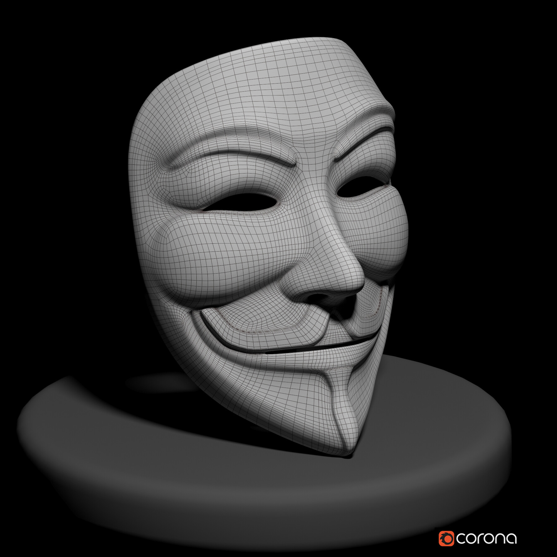 ArtStation - Guy Fawkes Mask 3d model | Game Assets