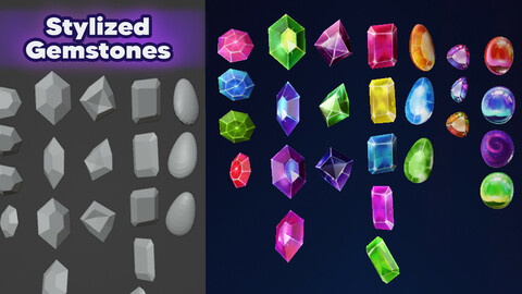 Stylized Gemstones