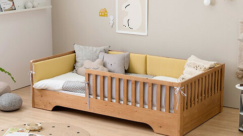 Coco Scandic solid wood low bed baby bed