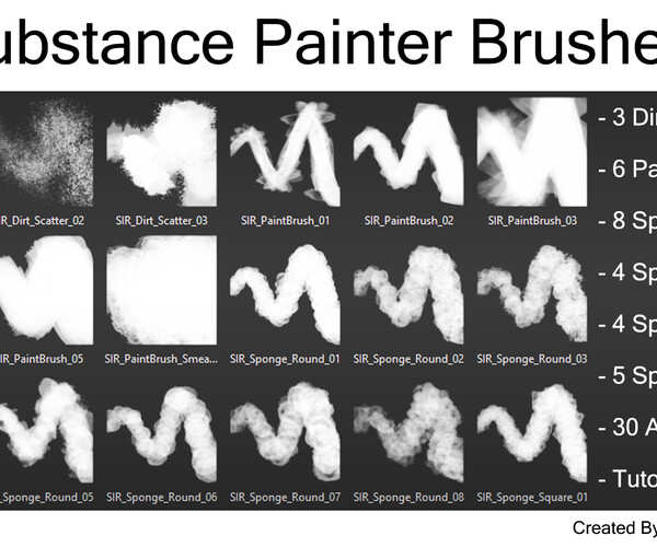 ArtStation Substance Painter Brushes Vol.2 Brushes