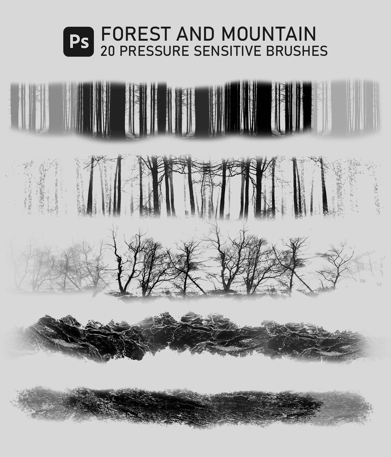 breakermaximus 20 Forest and mountain surface drawing and texturing