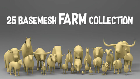 25 Basemesh farm collection