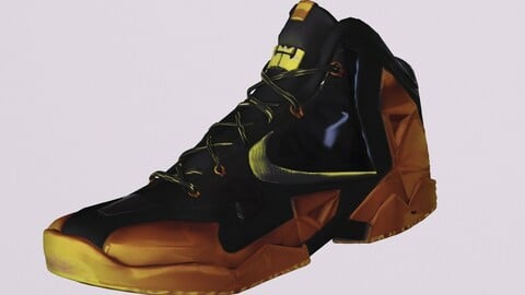 NIKE LEBRON JAMES 11 SHOES low-poly PBR