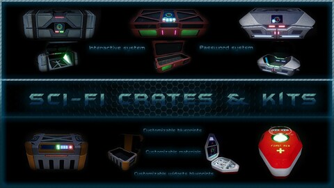 SCI-FI Crates and Kits Unreal Engine 4.26-5.01