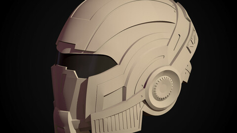printable sci fi N7 mass effect helmet