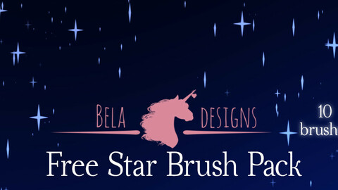 ArtStation - Bela-design's Free Star Brushes | Brushes