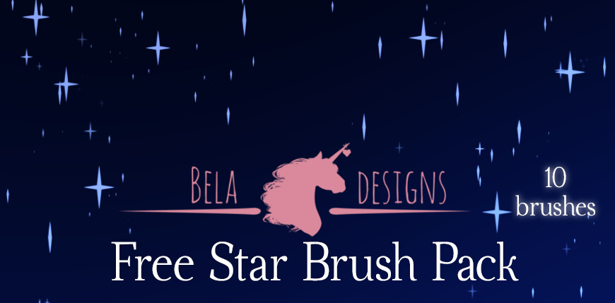 ArtStation - Bela-design's Free Star Brushes | Brushes