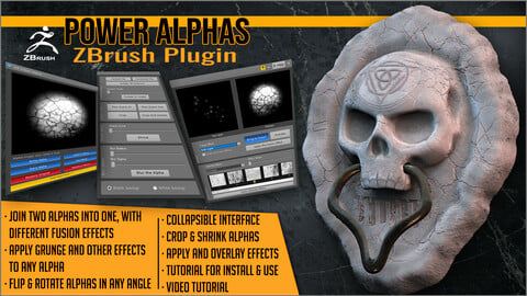 Power Alphas ZBrush Plugin