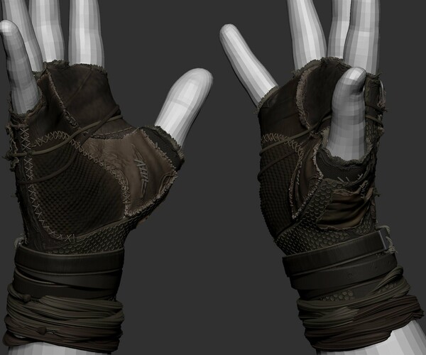 ArtStation - Video Tutorial Complex Clothes Gloves Zbrush | Tutorials
