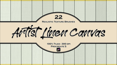 22 Free Linen Canvas Procreate Brushes