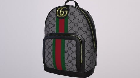 GUCCI GHOST BACKPACK low-poly PBR