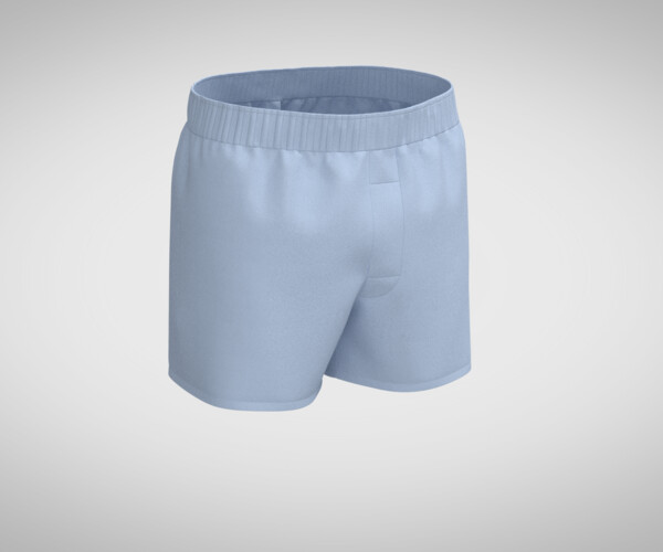 Marvelous Designer CLO Male underwear shorts briefs 3D Model 3D model