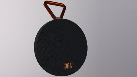 JBL CLIP 2 low-poly PBR