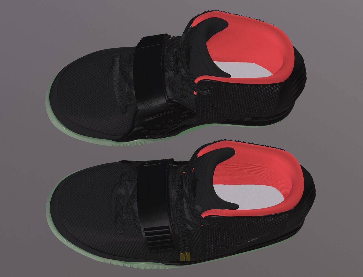 ArtStation - NIKE AIR YEEZY 2 SHOES low-poly PBR